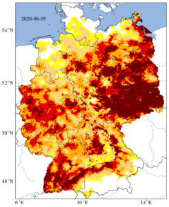 Zahlen des Dürremonitors vom 5. August 2020