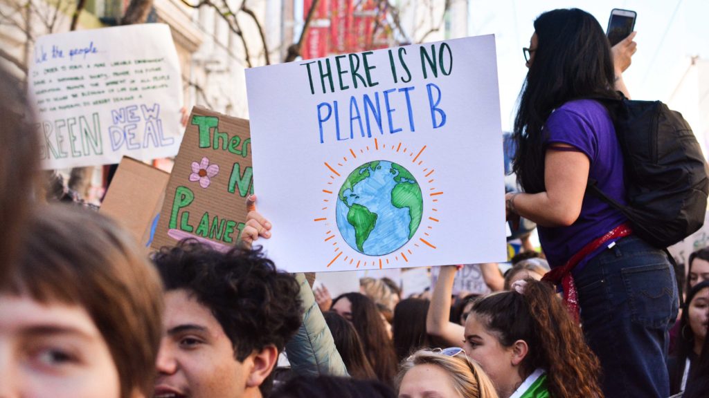 Demonstration für den Klimaschutz