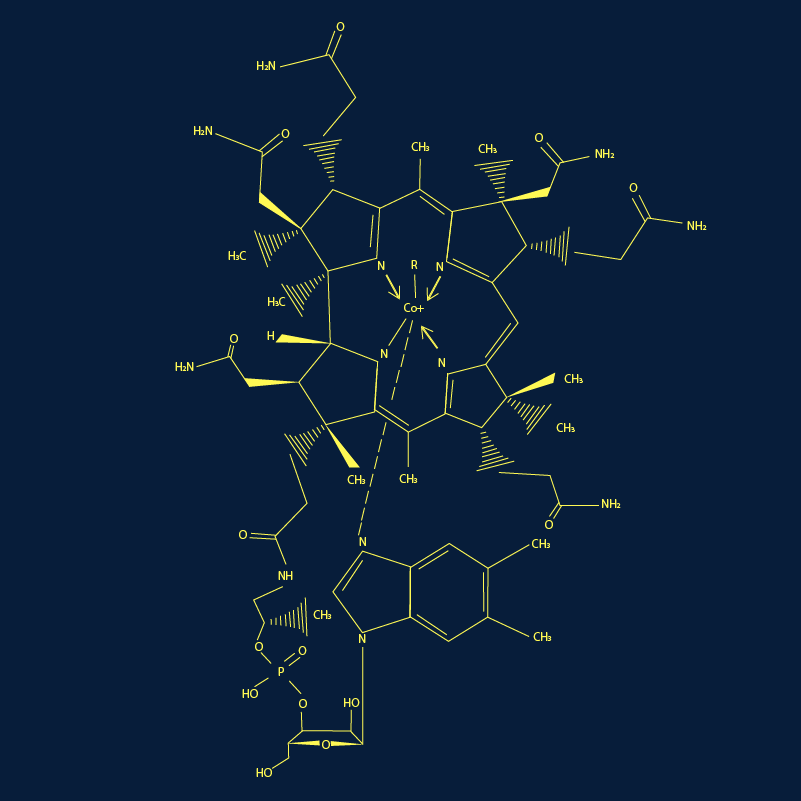 Illustration Strukturformel Coenzym B12