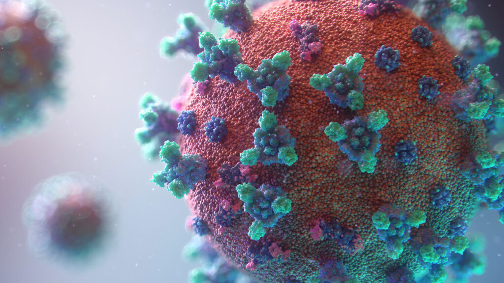 Darstellung eines Coronavirus