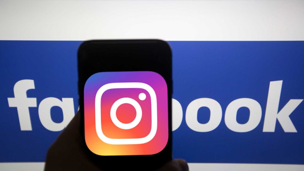 Facebook und Instagram Logo.