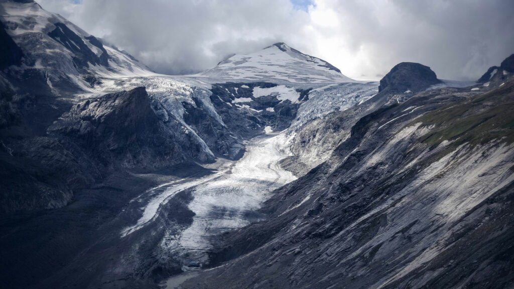 Der Pasterze Alpengletscher am Großglockner.