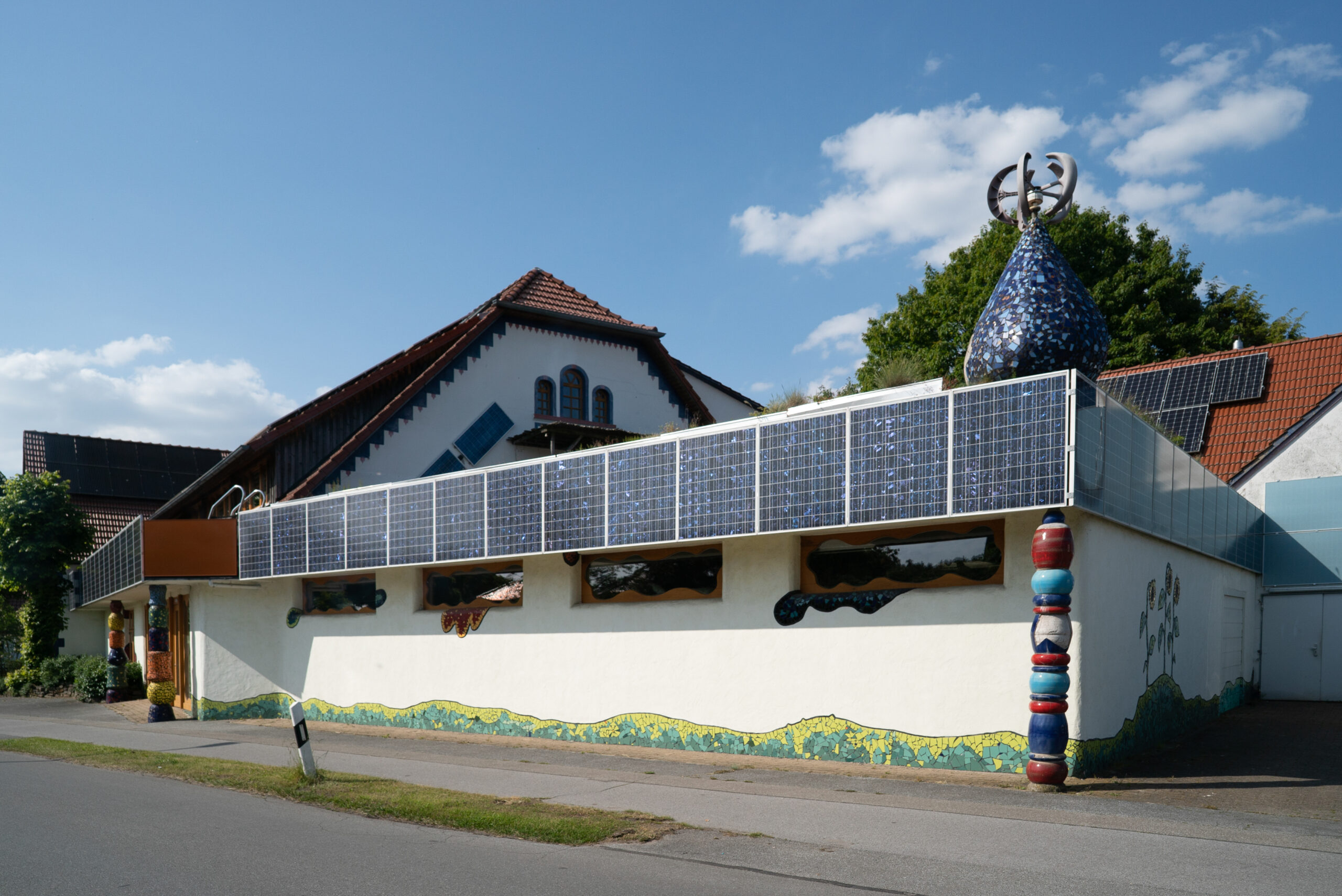 Stemwede - Solarzellen Solaranlage an der Straße