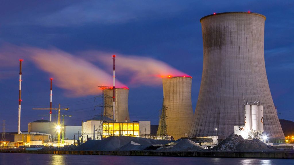 Kernkraftwerk Tihange in Huy, Belgien.
