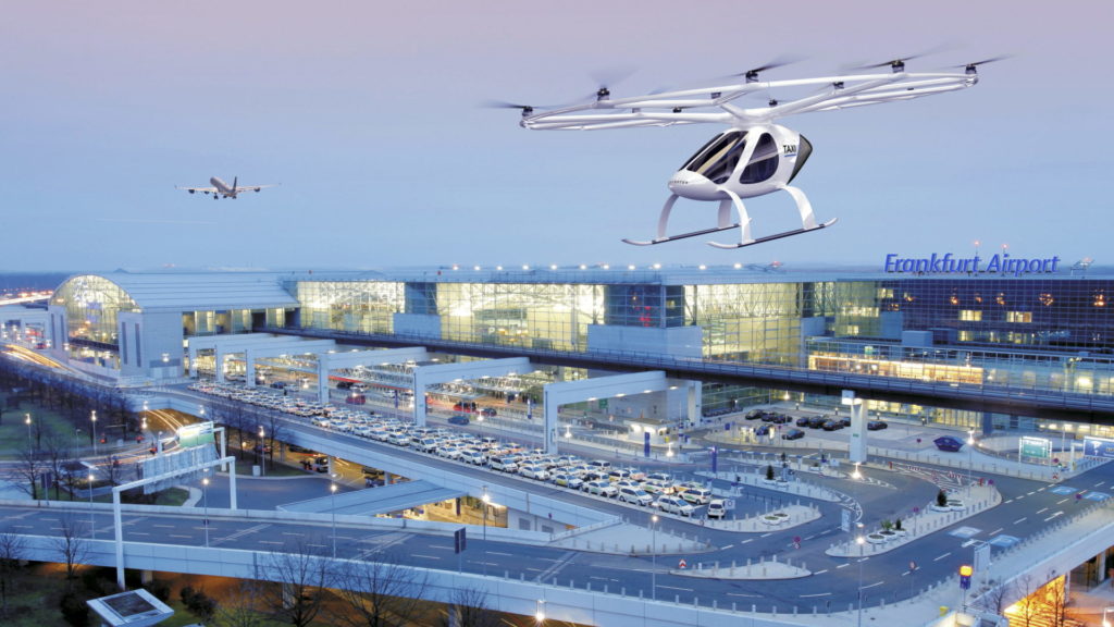 Flugtaxi am Frankfurter Flughafen