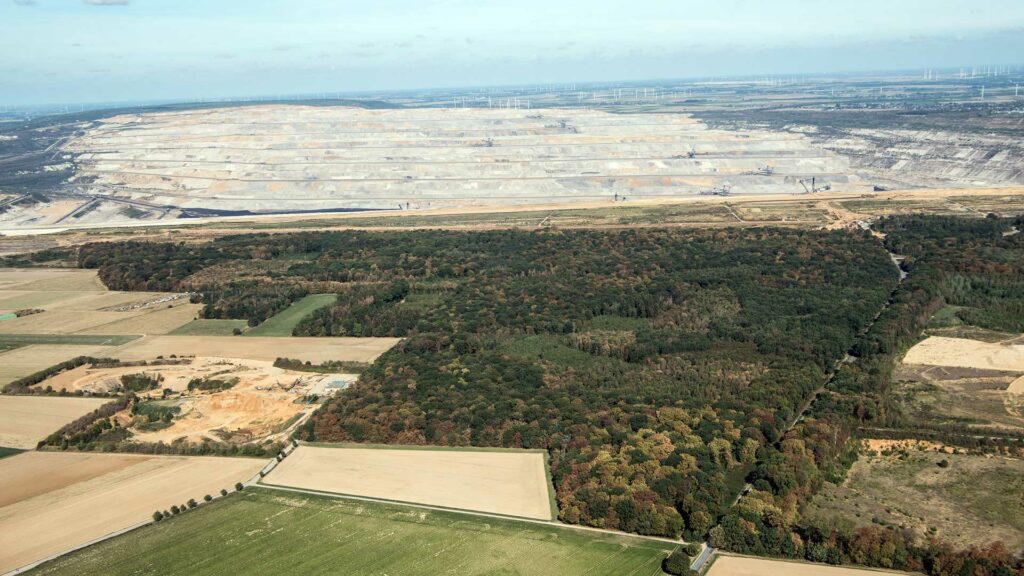 Hambacher Forst von oben.